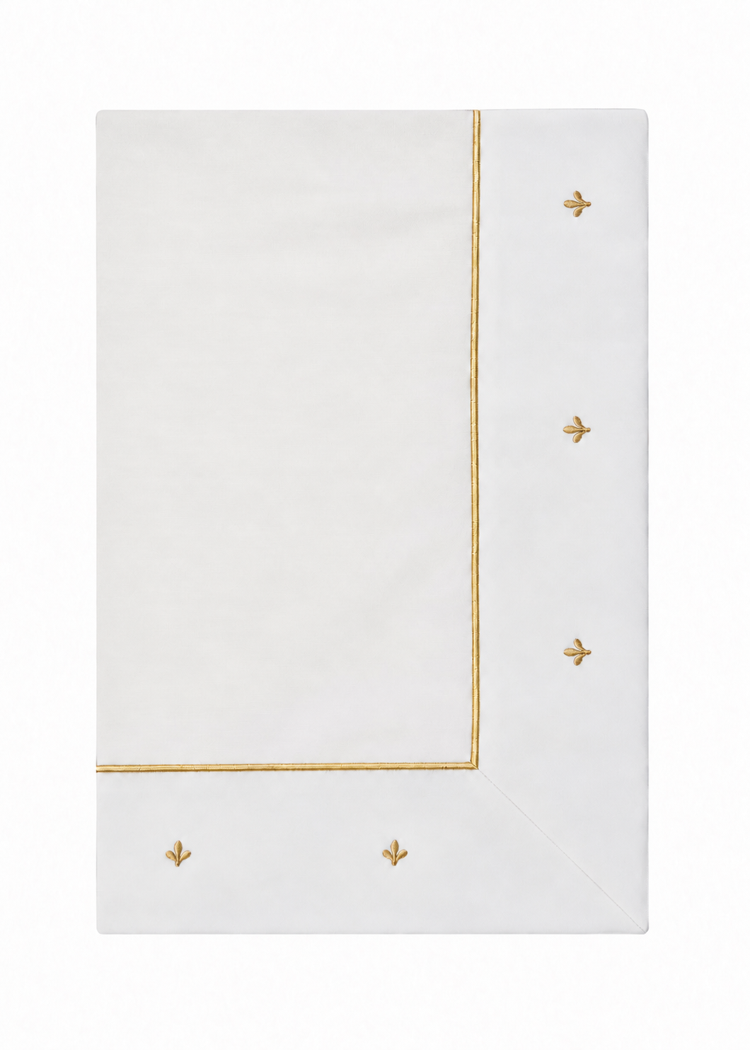 Fleur Édition No. 01 | Gold Çiçek Nakışlı Özel İşçilikli Masa Örtüsü