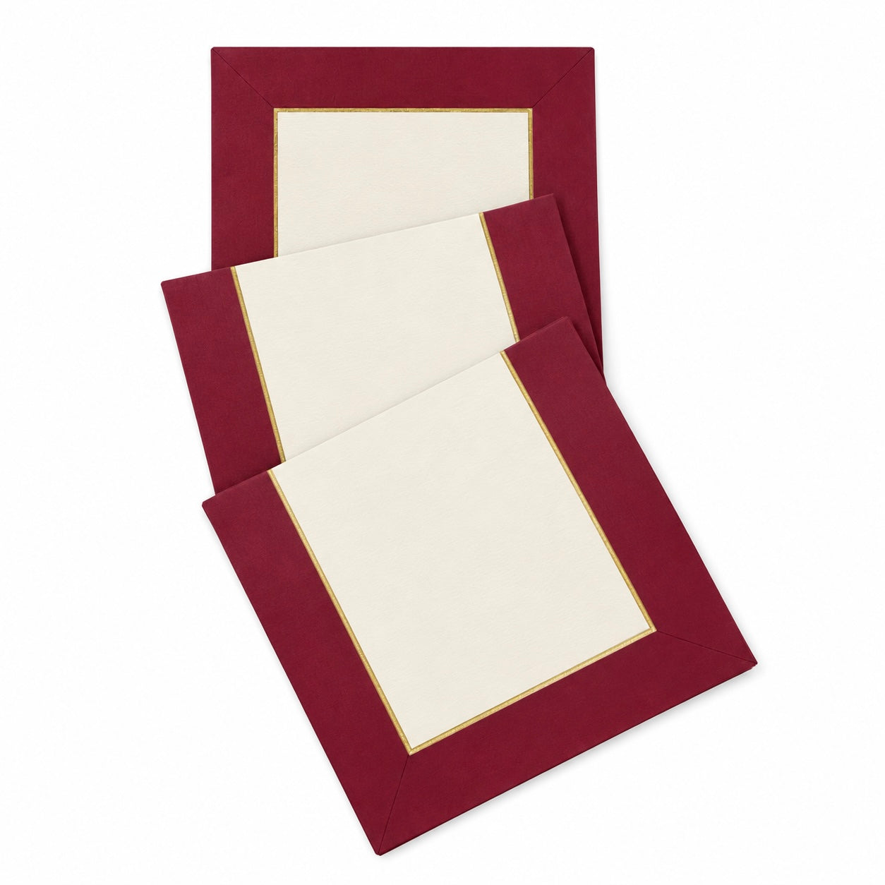 Bordeaux Whisper Bordo & Bej Kumaş Üzerine Altın Renk İşlemeli Runner 150x50 cm