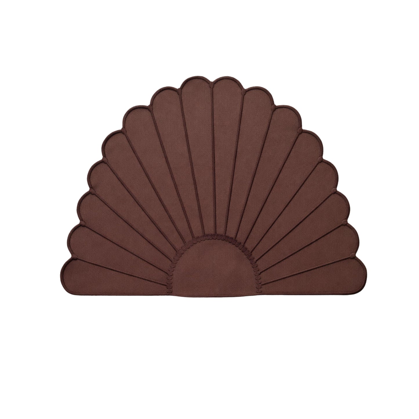 Brown Seashell Nakışlı 2’li Amerikan Servisi ve 2’li Peçete Seti